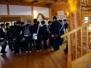 学生さんが木力館にご来場されました