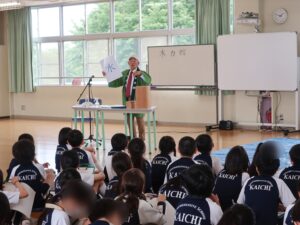 2025年度、開智小学校4年生　木力館館長による特別授業　学校編